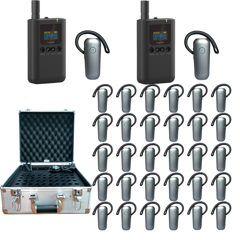 WirelessYingmi Ear-hook Tour Guide System for Europe With 50-port Charging Case