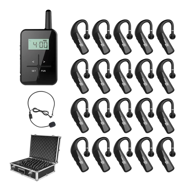 Tour Audio System with Charging Case for Tourism, Church, School Events and Assis